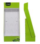 Green / White Color Stationery Display Rack Floor Standing Type Solid Structure