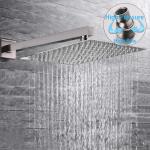Black cUPC UPC Bathroom Waterfall Shower Head 12 inch 3 Way Shower Column