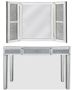 Wholesale Foldable Sparkle dressing Mirror Crushed Diamond for Bed Room from china suppliers