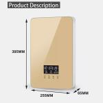 220V Electric Home Water Heaters 8KW Tankless Shower Water Heater