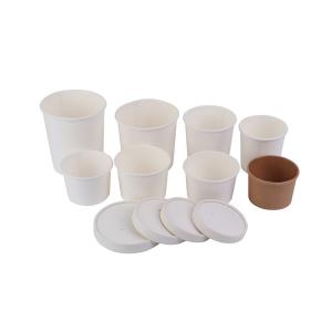 Wholesale Food Grade Manufacturer Disposable Paper Soup Cup 8-32oz With Paper Lids from china suppliers