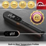 IPX7 Instant Read Probe Thermometer , Digital Cooking Thermometer Integrated