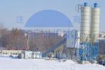 Construction Sites Belt Type HZS90 Concrete Batching Plant Automatic Plc Control