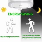 6000K 18ft Battery Operated Motion Sensor Light 300LM 180sq/ft