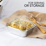 Hotsale Food Grade Custom Logo Rectangle Aluminum Takeaway Foil Food Containers