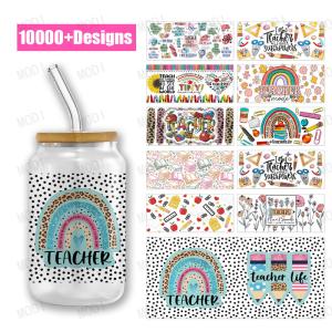 Wholesale Wholesale Custom Design Ready To Transfer DIY UVDTF Sticker 16Oz 20Oz 24Oz UV DTF Cup Wraps For 16oz 24oz Glass Can 20oz from china suppliers