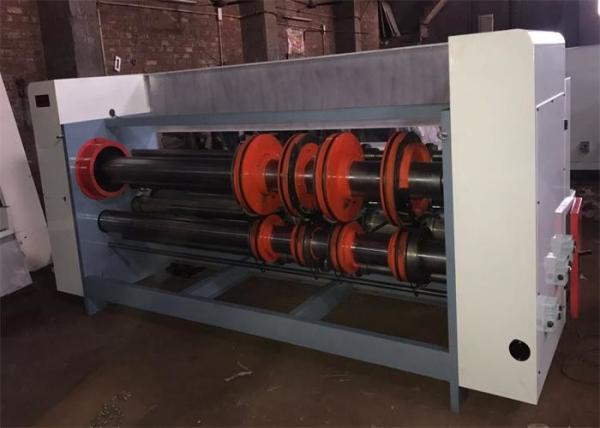 Semi Automatic Rotary Slotter Machine Corrugated Carton Box Creasing Corner Cut