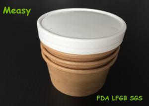 Wholesale Hot and Cold Food Kraft Paper Cups , thermal disposable cups FOR Beverage or Ice Cream from china suppliers