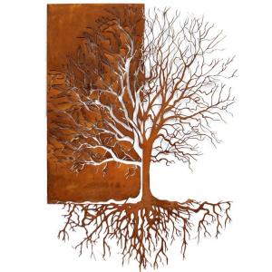 Wholesale Living Room Decoration Tree Of Life Wall Metal Art Corten Steel Wall Decor from china suppliers