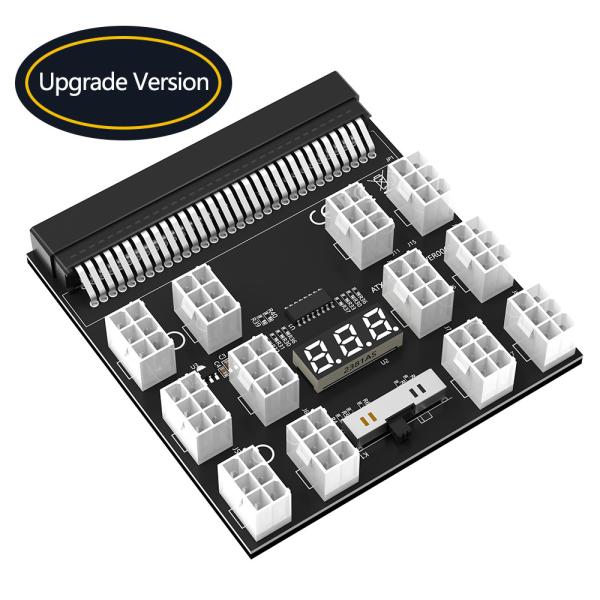12 x 12V PCI-E 6Pin Female Connector PSU Breakout Board For HP 1200W 1000W 750W