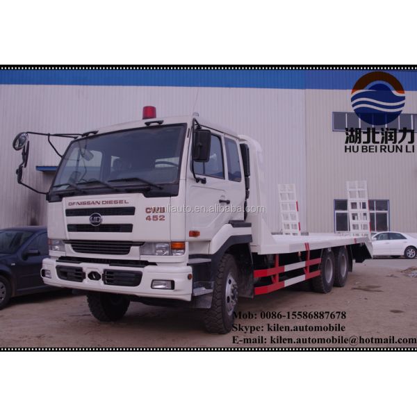 UD Nissan 6x4 320hp Flatbed Tow Truck DND3241CWB452H Diesel Fuel Type