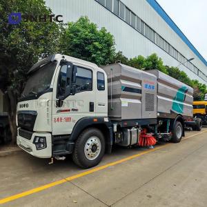 Wholesale HOWO Road Sweeper Truck 4X2 Mounted Road Salt Spreader Snow Cleaning Truck from china suppliers