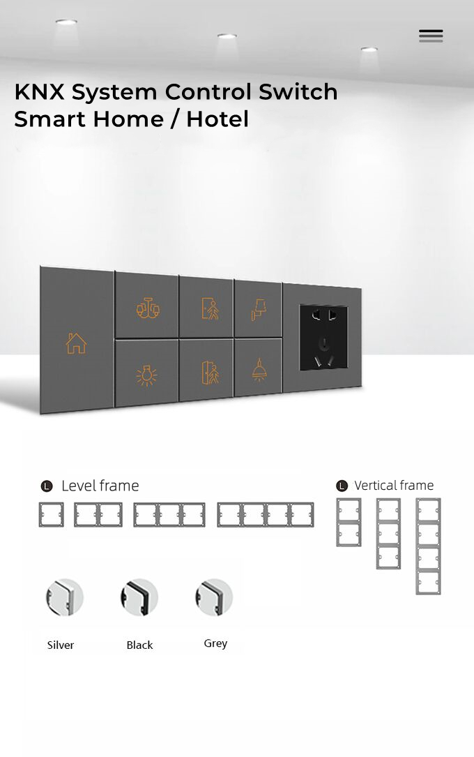 24V DC KNX Smart Switch Home / Villa / Hotel Application UK Wall Switch