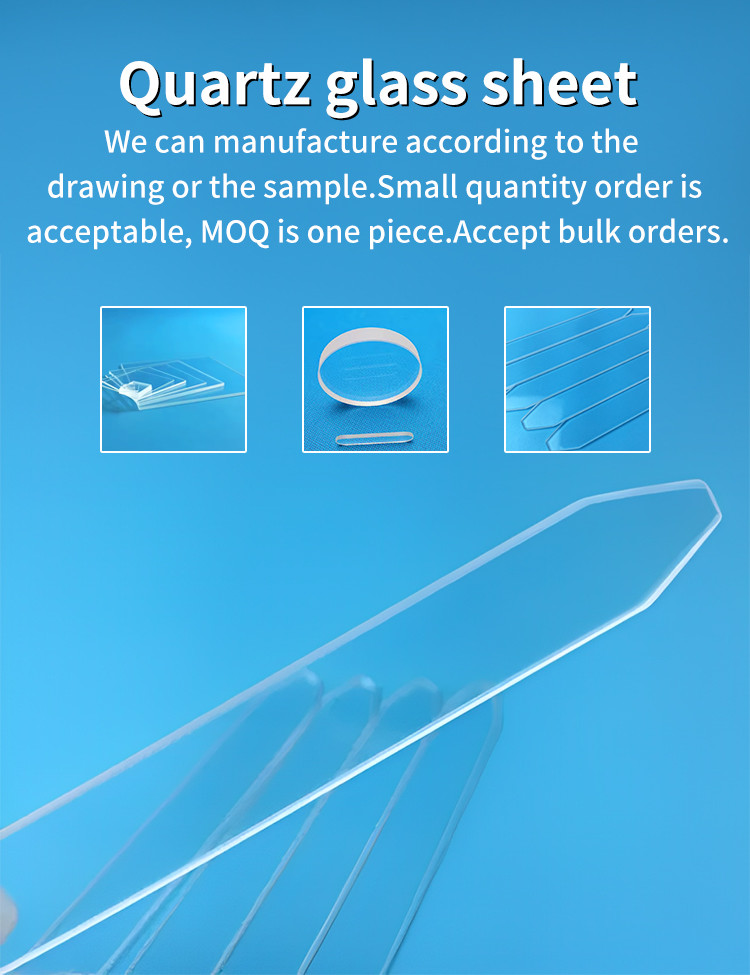 High Temperature Resistant Frosted Square Grinding Quartz Plate Opaque Fused Silica Substrate