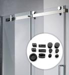 10mm Glass Thickness Shower Cabin Accessories Sliding Door Fittings in SS304