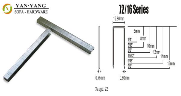 7216 series silver color furniture staples sofa staples mattress clips spring