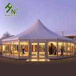 Diameter 10m Outdoor Waterproof Shelter Tent Exhibit Events Glass Walls Included