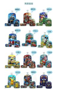 Wholesale Butterfly Mermaid Dinosaur Astronaut Eva Kid School Bag Set Three D Trolley 3 In 1 Cartoon Children Backpack from china suppliers