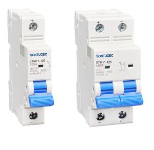 Wholesale STM11-125 Series ( DC MCB ) DC type Miniature Circuit Breaker 24VDC to 1000VDC 1P to 4P from china suppliers