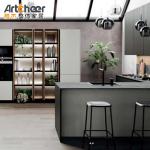 Germany Style Compact Kitchen Cupboard Artcheer Modern Hotel Kitchen Cabinet