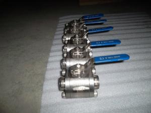 Wholesale NPT Ends Connection Forged F316 Three Piece Ball Valve from china suppliers