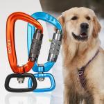 Heavy Industry 4KN Black Auto Locking Aluminum Swivel Carabiner Snap Hook for