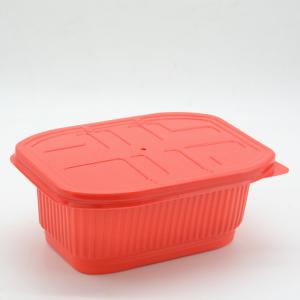 China 198 X133 X 80 Mm Disposable Plastic Container With Lids Plastic Take Out Containers on sale