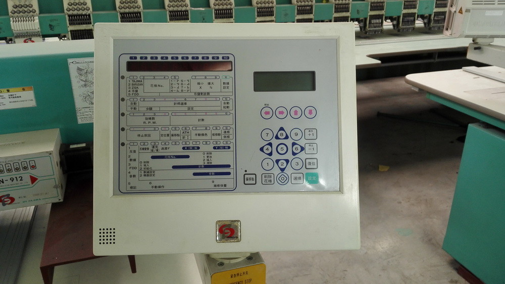 900rpm Digital Used Tajima Embroidery Machine Used Embroidery Equipment
