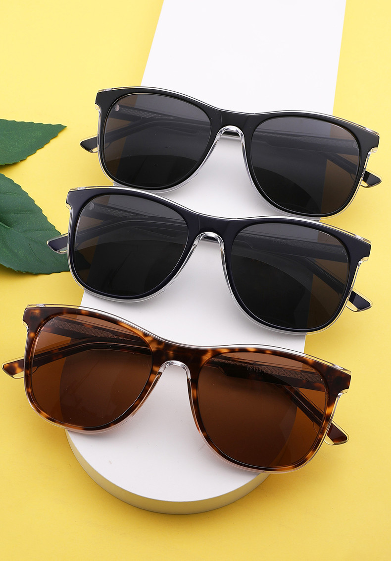 OEM Round Acetate Sunglasses Oversized For UV Ray Protection