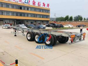 Wholesale Shipping 20ft 40ft 45ft Container Chassis Semi Trailer Extendable Skeleton Truck Trailers from china suppliers