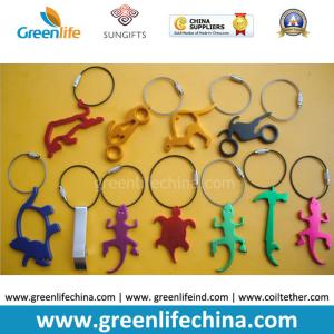 Wholesale Hot Selling Metal Bottle Openers w/Stainless Steel Loop Key Chain Holders from china suppliers