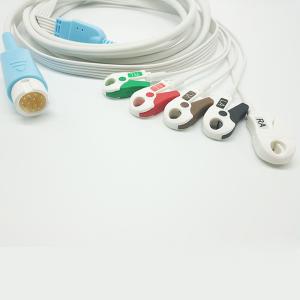 Wholesale 12 Pin Round Connector PH HP Disposable ECG Cables from china suppliers