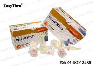 China Yellow Disposable Painless Insulin Pen ,  30Gx8MM Injector Pen Needles on sale