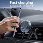 Cooling Fan Wireless Charging Stand 15w Fast Charging Car Magsafe Charger