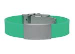 Fashion Custom Silicone Bracelets / QR Code Silicone Bracelet FDA Approved