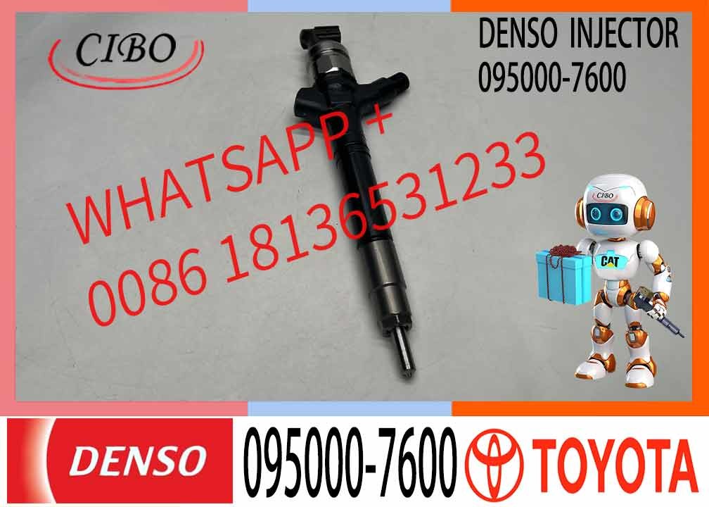 New Denso 23670-0R160 23670-09130 Common Rail Diesel Injector 095000-7600 For DENSO Toyota Avensis 2.2 D-4D Engine