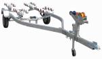 Safe Galvanized Steel Boat Trailer 430cm Bass Boat Trailers With Hand Winch /