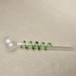 Hand Blown Glass Smoking Tubes Clear Glass Oil Nail Pipes Long Using Life