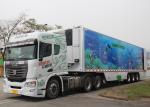 80000L 40FT 3 Axles Refrigerated Semi Trailer , Enclosed Box Reefer Trailer