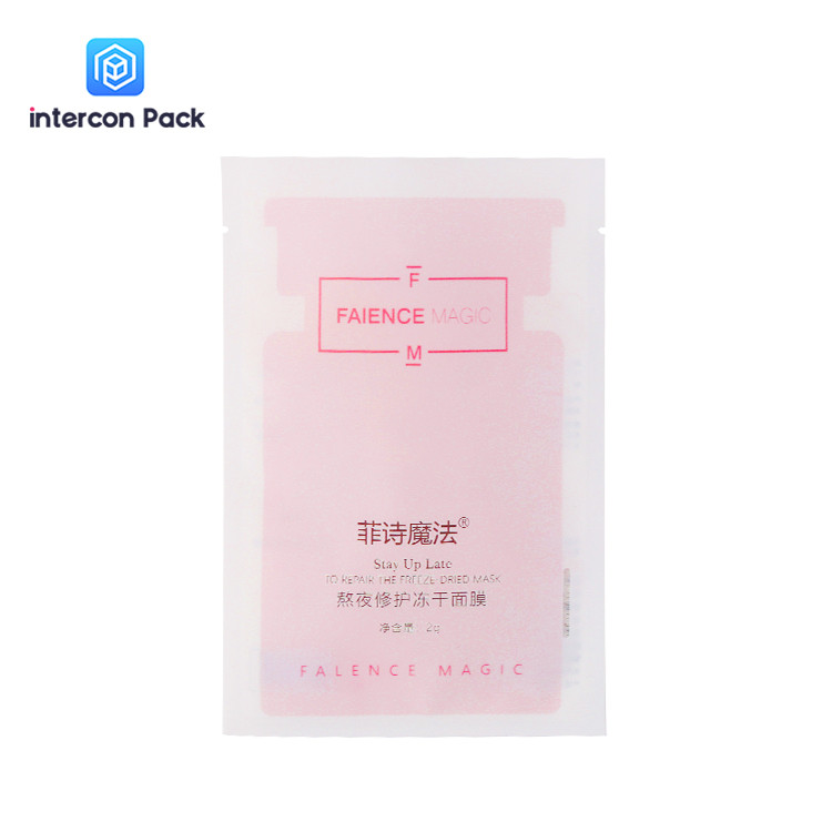 Mylar Foil Face Cream Packaging Bag Cosmetic Sample Sachet Facial Lotion Sachet