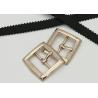Buy cheap Rectangle Metal Shoe Buckles Single Prong Pin Structure Exquisite / Elegant from wholesalers