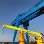 Telescopic 20M Marine Shore 0.2T Long Boom Crane