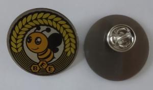 Wholesale custom bee metal printing pin badge, lapel pin, gift badge from china suppliers