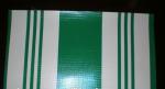 Striped Fire Retardant Tarpaulin PVC Laminates TL550 Hot Melt Coating High