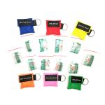 Portable keychain CPR mechanical respirator keychain 5*5.5cm colorful logo
