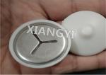 Black White Plastic Cap Washers With 3 Slots Metal Clip Insert For Weld Pins