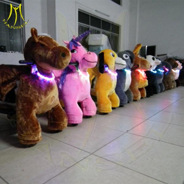 Hansel entertainment coin operated electric plush electric dog amusement park