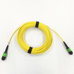 Wholesale 10M Standard Fiber Optic Patch Cable 8F MPO To MPO LSZH Material Yellow Color from china suppliers
