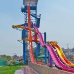 Funny Entertainment Insane Water Slides For Aqua Park Thrilling Artistic Design