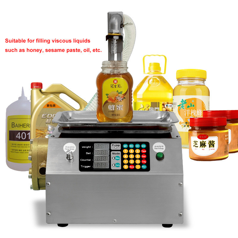 Food Degree Automatic Honey Filling Machine Stainless Steel For Viscous Liquid